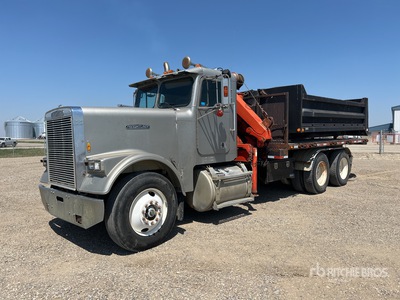 Pitman PK7000A 6965 lb Knuckle Boom on 1986 Freightliner FLC 6x4 Boom Truck