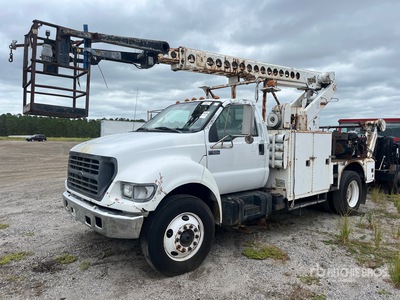 Telsta T40C 35 ft on 2000 Ford F-650 XLT 4x2 Cable Placer Arbeitsbühne-Lkw