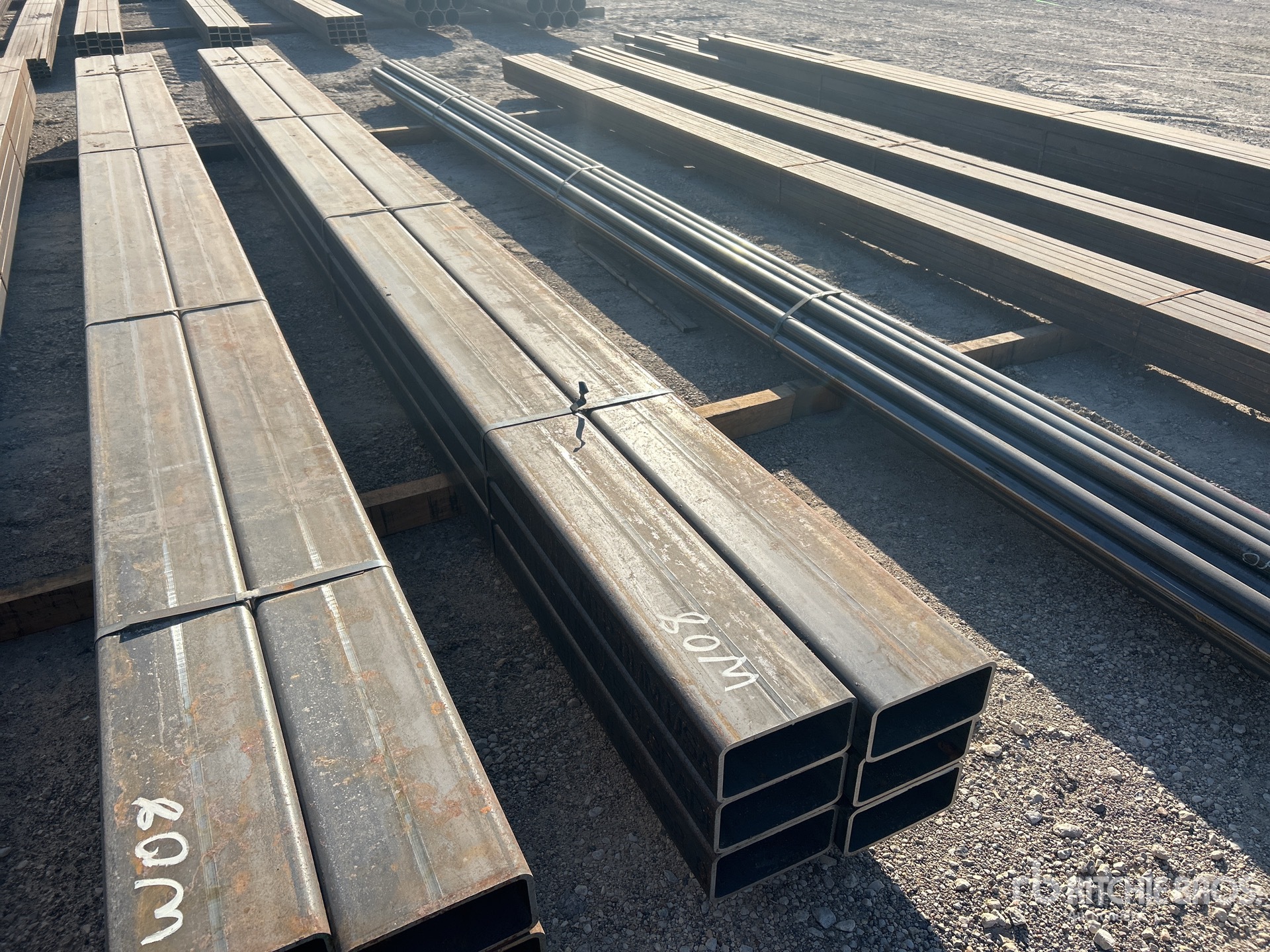 Quantity of (6) 4 in x 8 in x 5/16 in Rect Tube Bundle