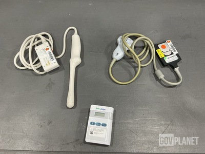 (1) Ultrasound Probe, (1) Ambulatory Blood Pressure Monitor & Assorted Items