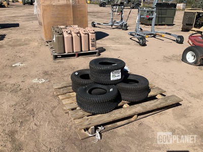 (4) Carlisle 215/60-8 Tires & (1) Carlisle 18 x 8.50 -8 Tire