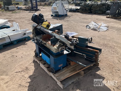 (1) Baileigh BS-712M Metal Cutting Band Saw & (1) Shaoxing 110-2075 Lathe