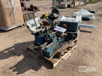 (1) Baileigh BS-712M Metal Cutting Band Saw & (1) Shaoxing 110-2075 Lathe