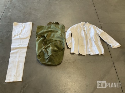 (18) Smocks, (13) Duffel Bags, (8) Pairs of Trousers & Assorted Items