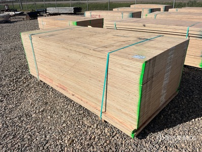Quantity of (50) 5/8 in x 4 x 8 CSP/DFP No Stamp Plywood (Unused)