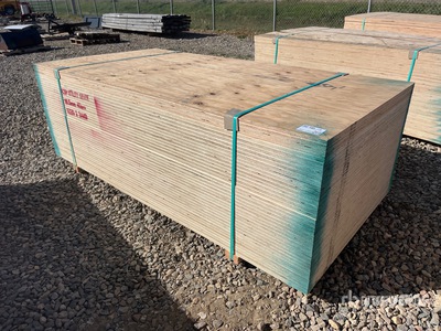 Quantity of (40) 3/4 in x 4 x 8 CSP/DFP No Stamp Plywood (Unused)