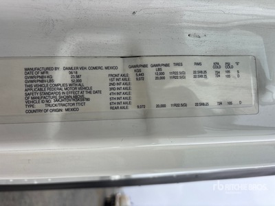 2019 Freightliner Cascadia 116 6x4 3-Achs Sattelzugmaschine