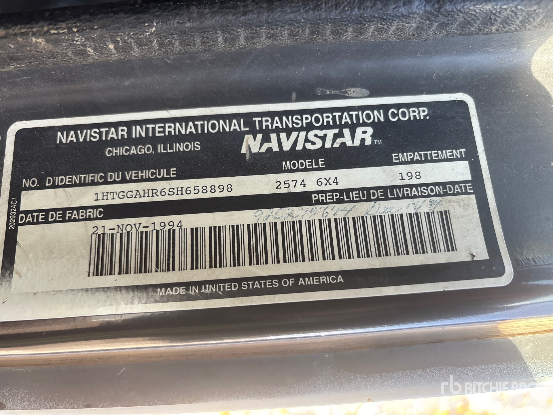 International T/A Dump Truck