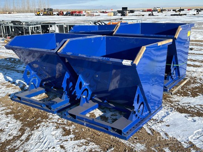 Quantity of (4) 2025 Suihe N-1CY-4 3 ft 7 in 1 cyd Self-Dumping Hopper (Unused)
