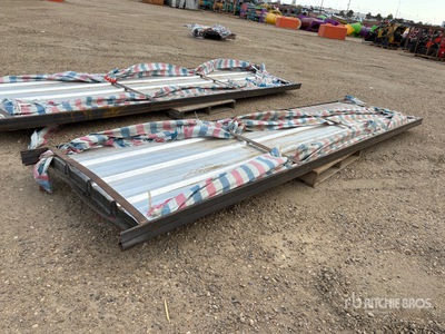 Quantity of (100) Sheets Galvalume Steel Roofing Varios. Industrial (Unused)