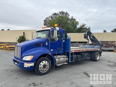2015 Hiab 088 B-2 DUO 5510 lb Knuckle Boom on 2015 Kenworth T370 4x2 Camion à flèche