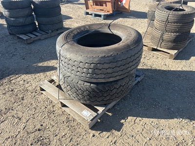 Quantity of (2) 385/65r22.5 Tyres
