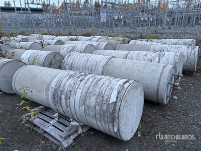 Quantity of (20) Large Concrete Light Pole Bases