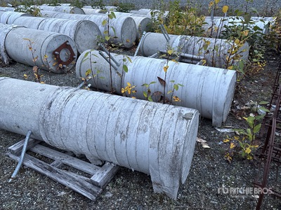 Quantity of (6) Small Concrete Light Pole Bases