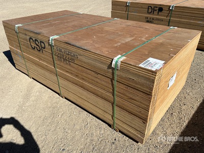 Quantity of 4 ft x 8 ft x 5/8 in Plywood