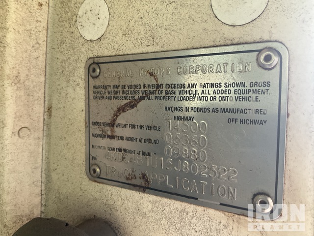 CAMIóN CHASIS 2005 GMC W45042