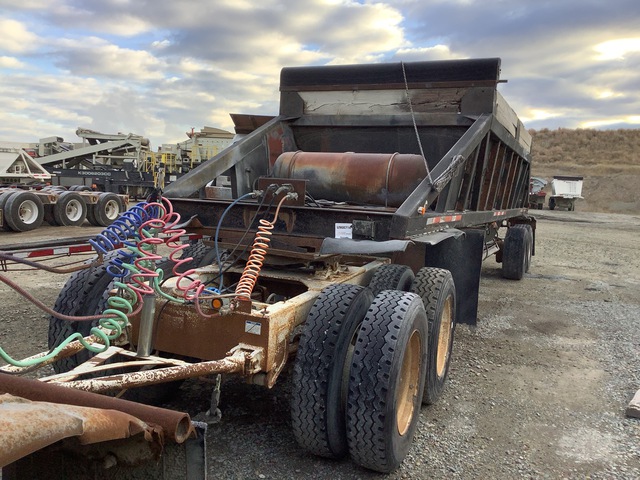 1979 Tempte Beall BD2 20 ft Quad/A A-Train Pup Belly Dump Trailer