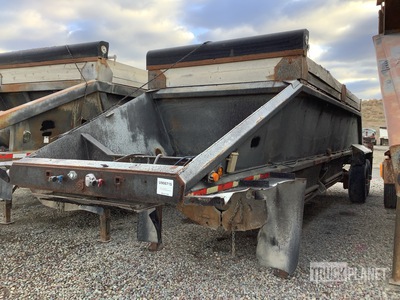 1968 Pierce BD3 20 ft T/A A-Train Lead Belly Dump Trailer
