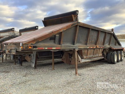 1991 Fruehauf 18 ft Tri/A A-Train Lead Belly Dump Trailer