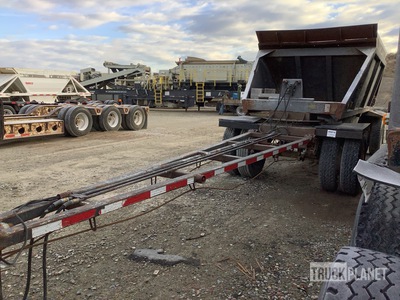 1998 Red River 11 ft T/A Turntable A-Train Pup Belly Dump Trailer