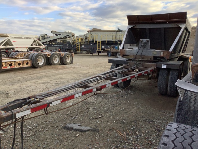 1998 Red River 11 ft T/A Turntable A-Train Pup Belly Dump Trailer