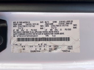 2015 Ford F-150 4x2 Extended Cab Pickup