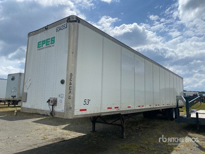 2014 Wabash DVCVHPC 53 ft x 102 in T/A Van Trailer