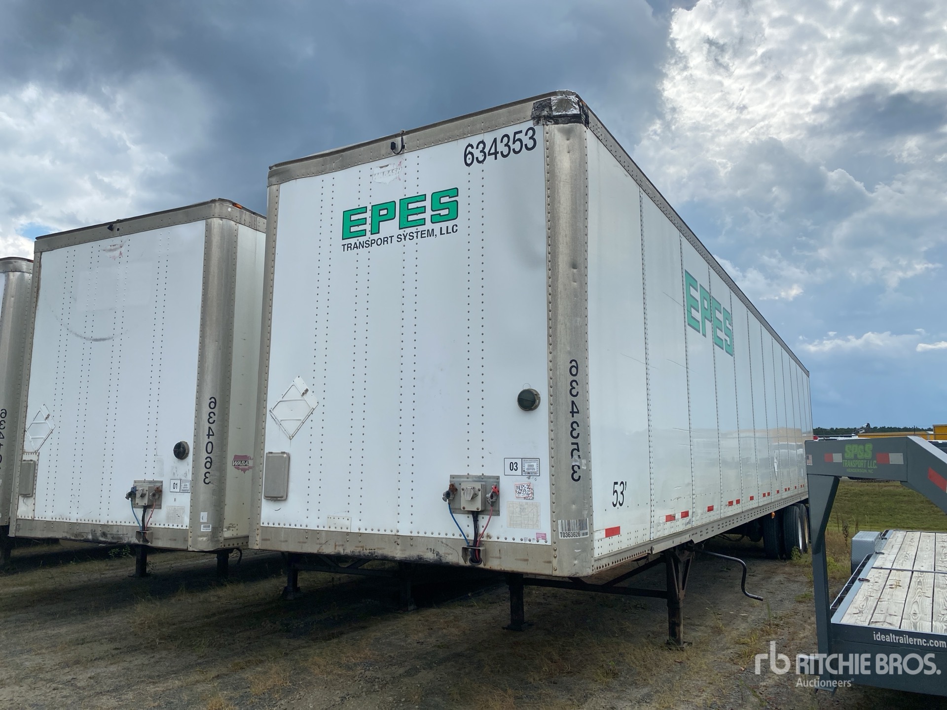 2014 Wabash DVCVHPC 53 ft x 102 in T/A Van Trailer