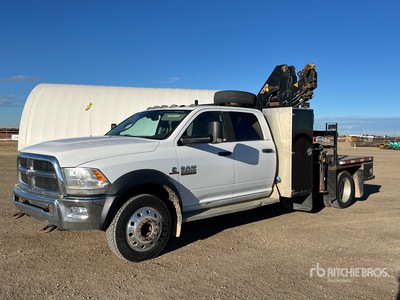 2014 Hiab 088B-3CLX 4100 kg Knuckle Boom on 2014 Ram 5500HD SLT 4x4 Crew Cab Boom Truck
