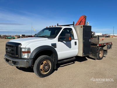 Fassi F45A.23 4321 lb Knuckle Boom on 2008 Ford F-450 XL 4x4 Kranwägen