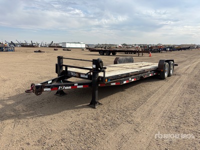 2014 PJ Trailers 25 ft T/A Anhänger Mit Kippvorrichtung