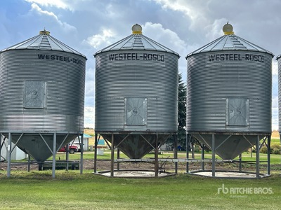 Westeel-Rosco 145 +/- 2000 bu 5 Ring Hopper Grain Bin
