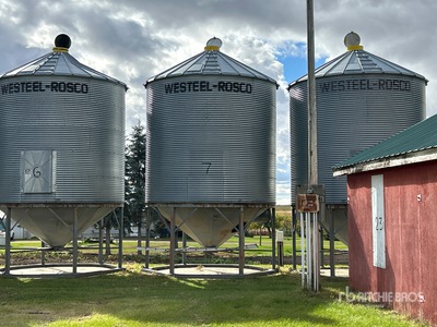 Westeel-Rosco 145 +/- 2000 bu 5 Ring Hopper Grain Bin