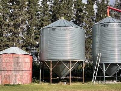 Westeel-Rosco 195 +/- 3000 bu 5 Ring Hopper Grain Bin