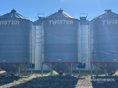 Twister +/- 2200 bu 5 Ring Hopper Grain Bin