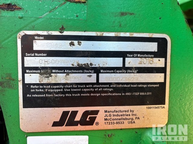 MANIPULADOR 2016 JLG