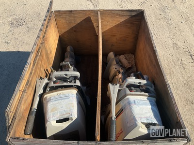 (2) Johnson J25RCRD Outboard Boat Motors