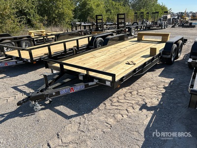 2025 Double A 8320T 20 ft T/A Equipment Trailer