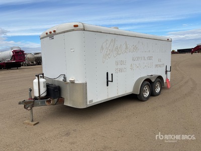 Continental 16 ft T/A Tool Crib Enclosed Trailer