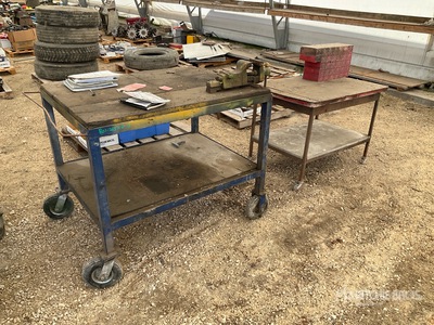 Quantity of (2) Shop Table Varios, tienda, almacen, consumidor