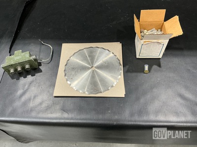 (2) Scalloped Blades, (3) Switch Boxes, (3) Pin-Rivets & Assorted Items
