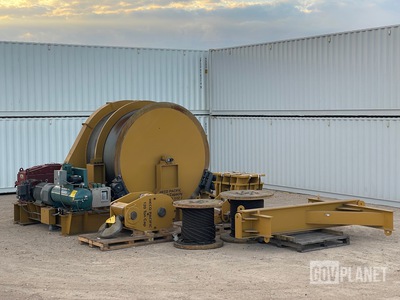 HECO Pacific 120-Ton Capacity Hydraulic Wire Rope Winch Hoist Assembly