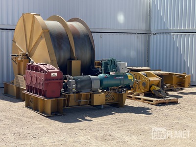 HECO Pacific 120-Ton Capacity Hydraulic Wire Rope Winch Hoist Assembly