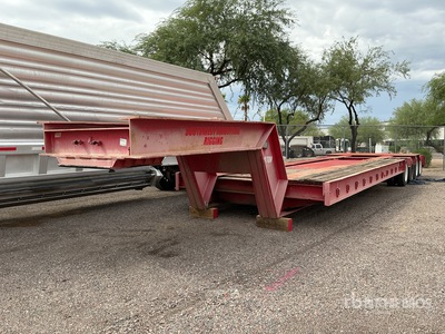 1976 Rogers 100 ton Quad/A Lowboy Trailer