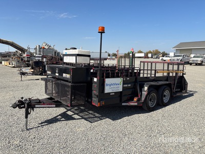 2014 Marksman LSET80X14-70 14 ft T/A Landschaftstrailer