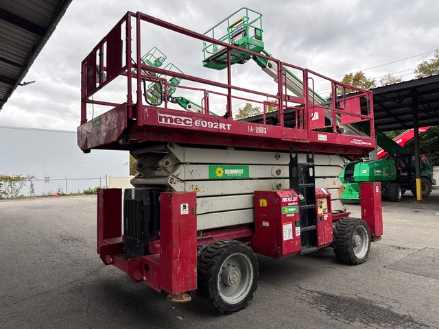 2017 MEC 6092RT Diesel 4x4 Scissor Lift