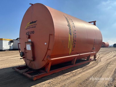 2012 Westfab 400 bbl Skid Mounted Steel Acid Lined Tank