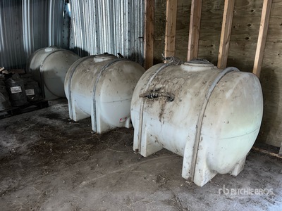 Quantity of (3) 225 gal Poly Water Tank