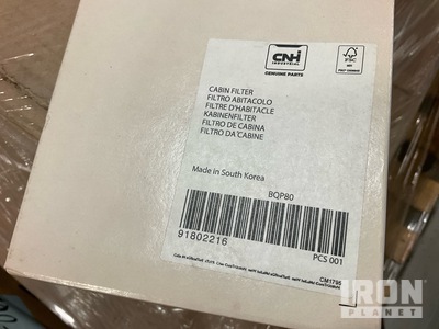 Quantity of (3) 91802216 Cab Air Filters Filters (Unused)