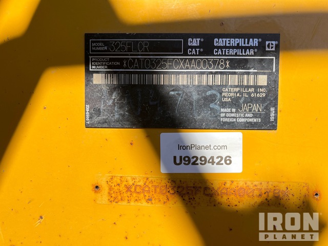 EXCAVADORA 2016 CATERPILLAR 325FLCR